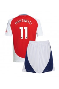 Arsenal Gabriel Martinelli #11 Babytruitje Thuis tenue Kind 2024-25 Korte Mouw (+ Korte broeken)